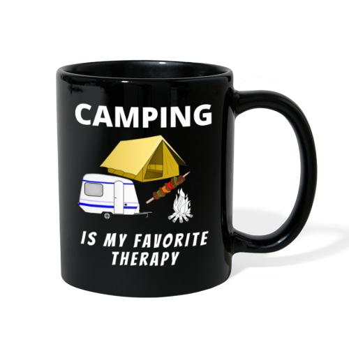 Camping Is My Favorite Therapy Funny - Full Color Mug