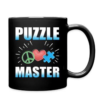 Puzzle Master Puzzle Pieces Lover - Full Color Mug - black - Right