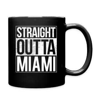 Straight Outta Miami - Full Color Mug - black - Right