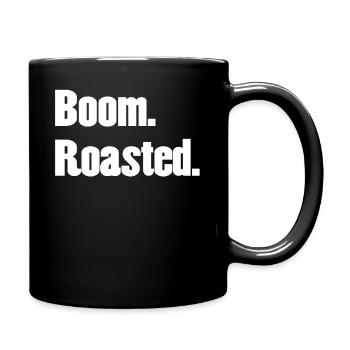 Boom Roasted Funny Office - Full Color Mug - black - Right