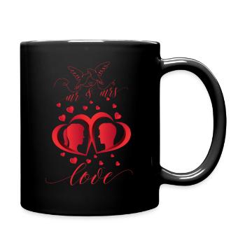 The lovers, wedding day - Full Color Mug - black - Right