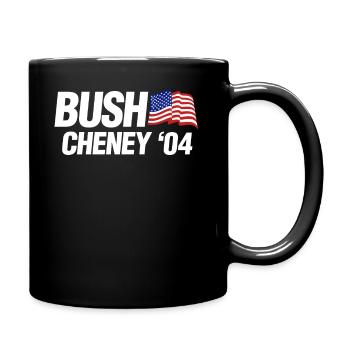 Bush Cheney 2004 Election Campaign Logo - Full Color Mug - black - Right