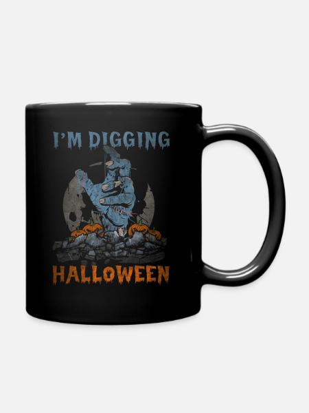 I'm Digging Halloween - Full Color Mug - black