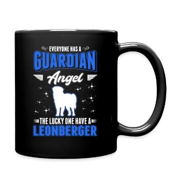Leonberger Guardian Angel - Full Color Mug - black - Right