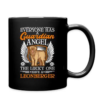 Leonberger Guardian Angel - Full Color Mug - black - Right