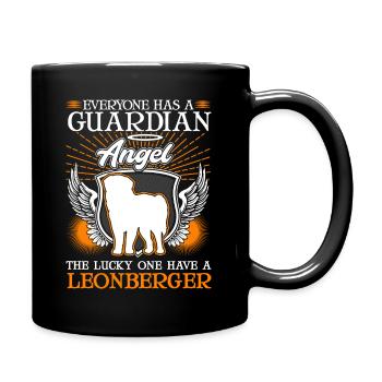 Leonberger Guardian Angel - Full Color Mug - black - Right