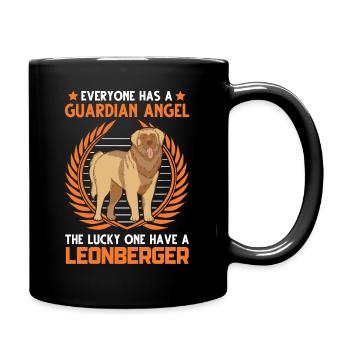 Leonberger Guardian Angel - Full Color Mug - black - Right