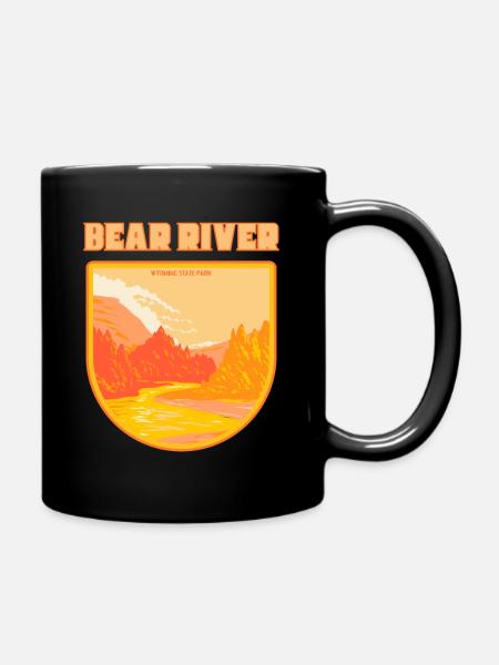 Bear River Wyoming State Park - Full Color Mug - black