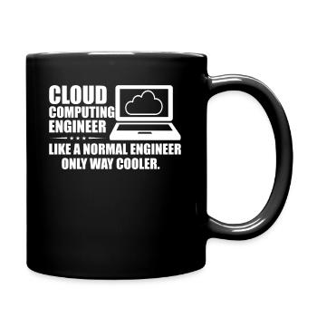 Cloud Computing Engineer Definition Retro Computer - Full Color Mug - black - Right