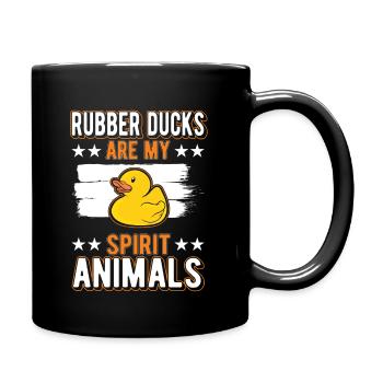 Rubber Duck Spirit Animal - Full Color Mug - black - Right