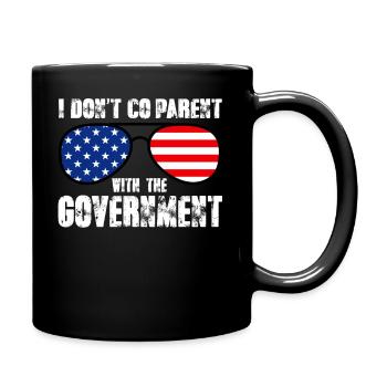 I Don't CoParent With The Government - Full Color Mug - black - Right
