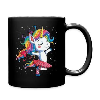 Unicorn Ballet Dancer - Full Color Mug - black - Right