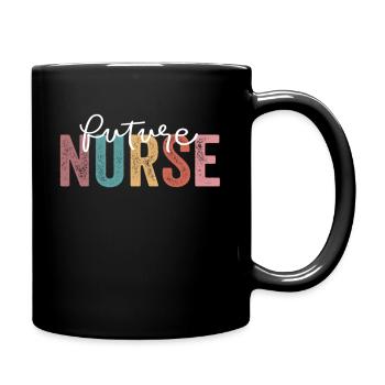Nurse In Progress Nursing School Student Future - Full Color Mug - black - Right
