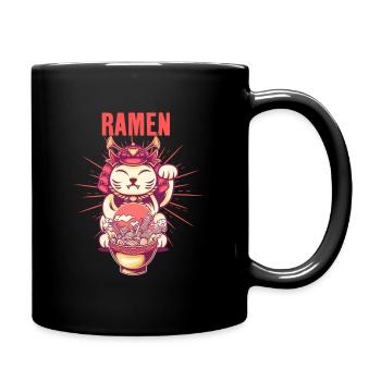 Cool cat ramen - Full Color Mug - black - Right