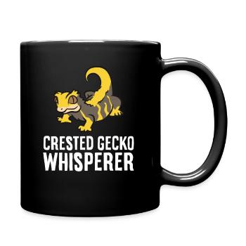 Crested Gecko Whisperer Reptile Lover Crested - Full Color Mug - black - Right