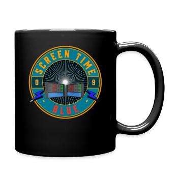 SCREEN TIME BLUE - Full Color Mug - black - Right