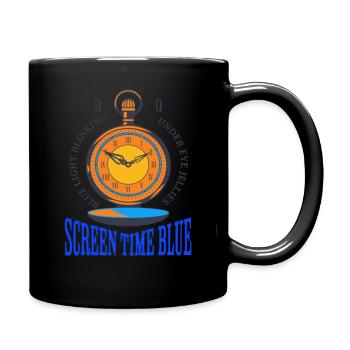 SCREEN TIME BLUE - Full Color Mug - black - Right