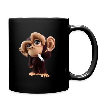 little monkey - Full Color Mug - black - Right