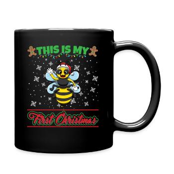 This Is My First Christmas Toddler One Year X-Mas - Full Color Mug - black - Right