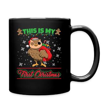 This Is My First Christmas Toddler One Year X-Mas - Full Color Mug - black - Right