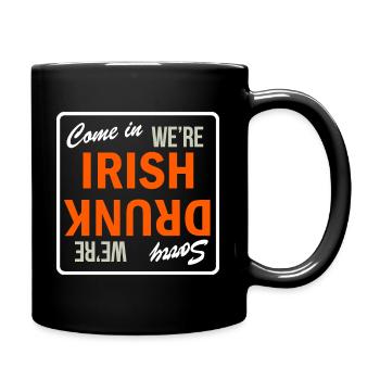 St Patrick's Day Dual Signage - Full Color Mug - black - Right
