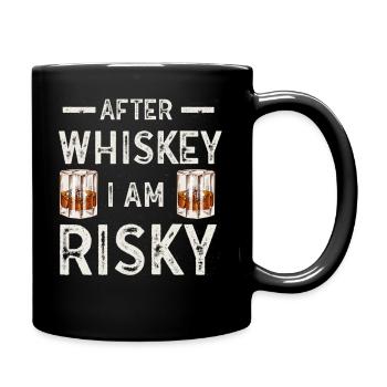 After Whisky I am Risky - Full Color Mug - black - Right