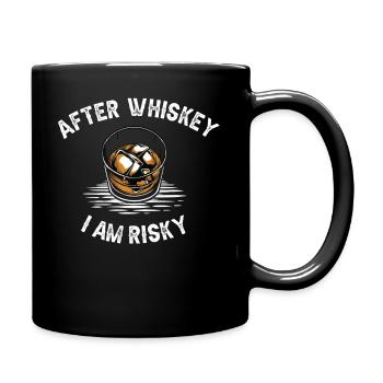 After Whisky I am Risky - Full Color Mug - black - Right