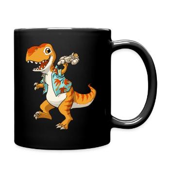 Just Keep Flying Dinosaur - Full Color Mug - black - Right