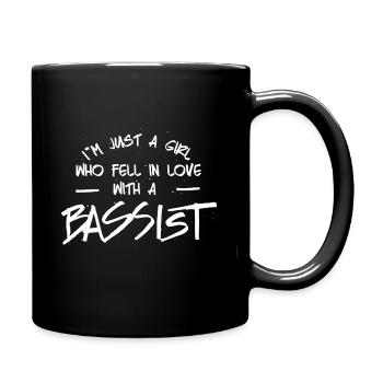 I'm just a girl who fell in love with a bassist ba - Full Color Mug - black - Right