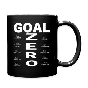 Goal Zero Aspirations | Safety Campaign Slogan - Full Color Mug - black - Right