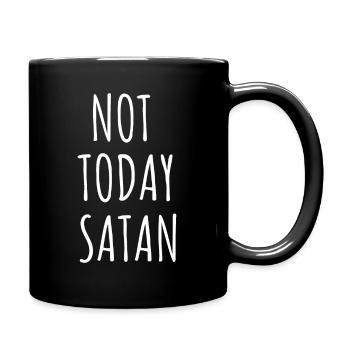 Not Today Sataninstatumblrlaptoptextwordwordsgraph - Full Color Mug - black - Right