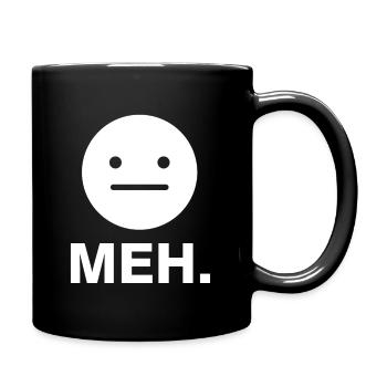 Feeling Meh Emotion Meh T Shirt | Funny Shirt - Full Color Mug - black - Right