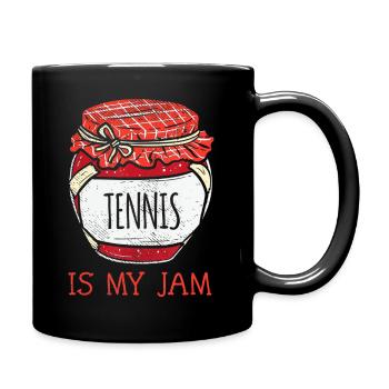 Fun Cute Meme Saying Tennis Lover Player - Full Color Mug - black - Right