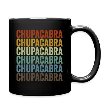 Chupacabra Cryptid Cryptozoology Retrort - Full Color Mug - black - Right