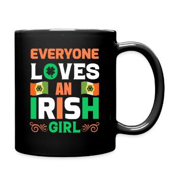 Every One Loves An Irish Girl St. Patrick's Day - Full Color Mug - black - Right