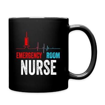 Cute Emergency Room Nurse TShirt For New Nursing W - Full Color Mug - black - Right