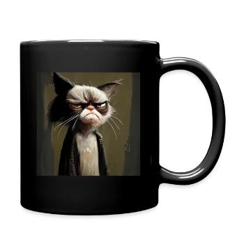 Meh Cat Shirt for Cat Lovers T Shirt - Full Color Mug - black - Right