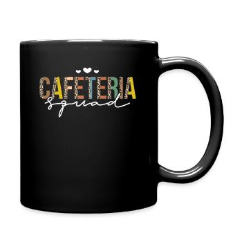 Leopard Cafeteria Squad Lunch Ladies Lunch Lady - Full Color Mug - black - Right