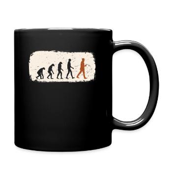 Coffee Evolution Barista Queen Latte Art Coffee - Full Color Mug - black - Right