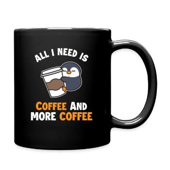 Coffee and more Coffee Queen Latte Art Barista - Full Color Mug - black - Right