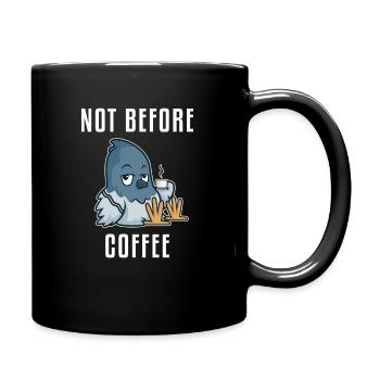 Not Before Coffee Latte Art Barista Queen Coffee - Full Color Mug - black - Right