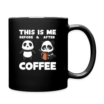 Before And After Coffee Latte Art Barista Queen - Full Color Mug - black - Right