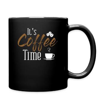 It's Coffee Time Latte Art Barista Queen Coffee - Full Color Mug - black - Right
