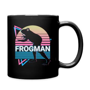 Loveland Frogman Cryptid Cryptozoology - Full Color Mug - black - Right