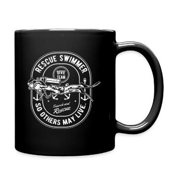 Military Search And Rescue Swimmer - Full Color Mug - black - Right