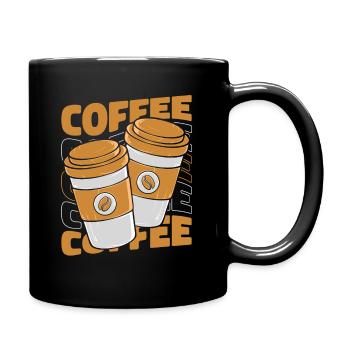 Coffee Latte Art Barista Queen Coffee Lover Coffee - Full Color Mug - black - Right