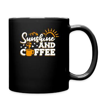 Sunshine And Coffee Queen Latte Art Barista Coffee - Full Color Mug - black - Right