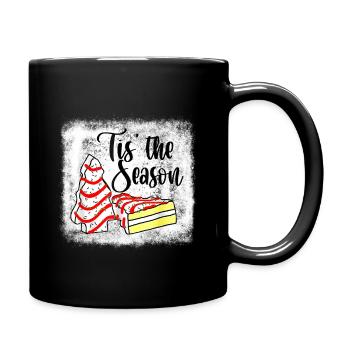 Little Tis' The Season Tree Cakes Debbie Becky Jen - Full Color Mug - black - Right