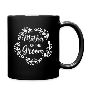 Mother Of The Groom Wedding Day Groom Party Mom - Full Color Mug - black - Right