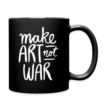 Make Not War - Full Color Mug - black - Right
